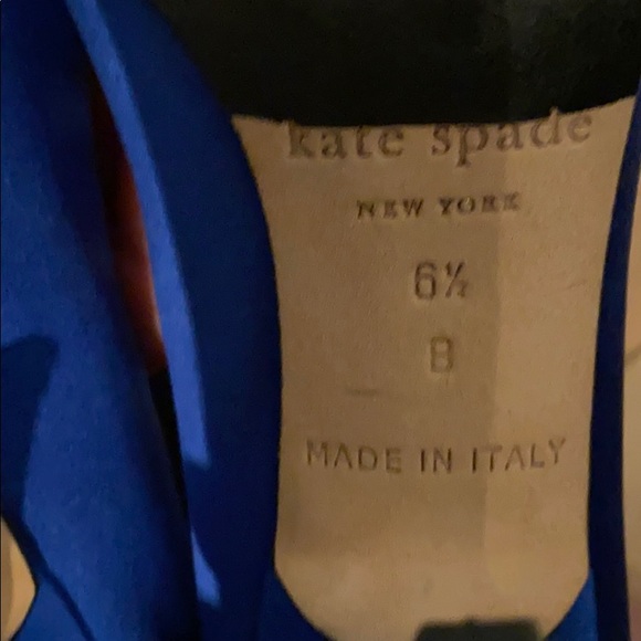 Kate Spade blue satin heels - Picture 4 of 5